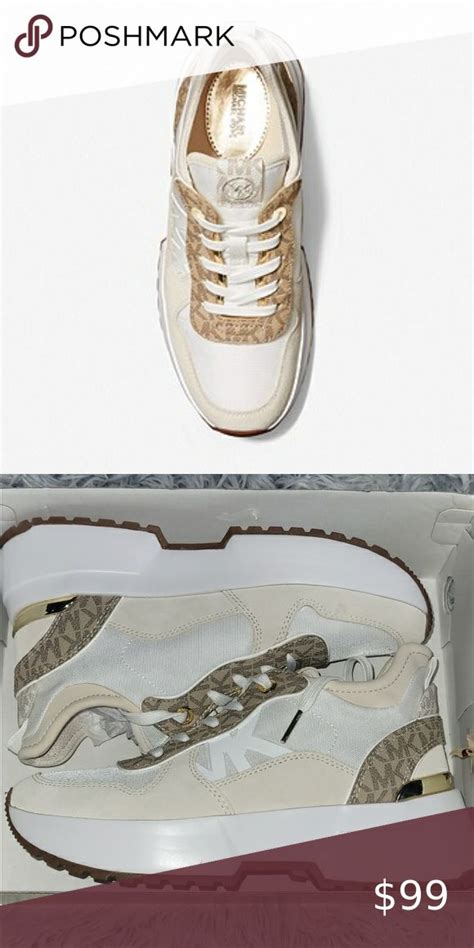 michael kors muse mesh and logo trainer|Michael Kors Muse Mesh And Logo Trainer In White .